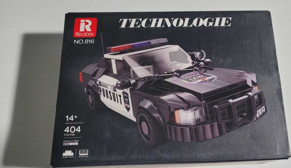 Klocki Reobrix 816 Radiowóz Dodge Charger Pursuit 404 el. NOW