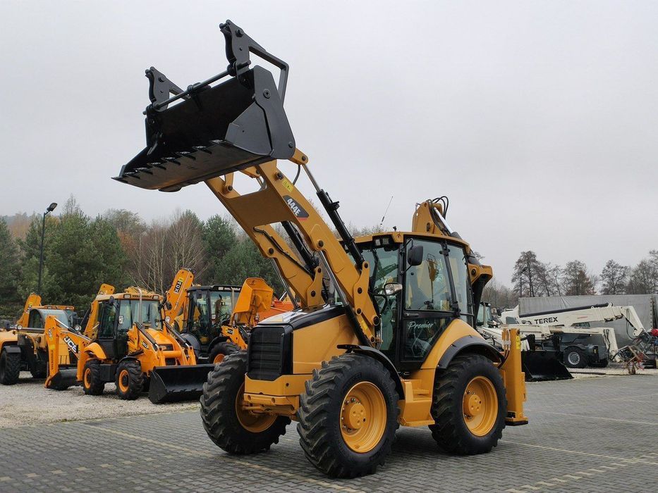 Caterpillar 444E Premier Sterowanie na Joystickach FULL OPCJA  Cały po Tulejowaniu Klima Dodatkowe Wyjścia Szybko-Złącze Przód/Tył