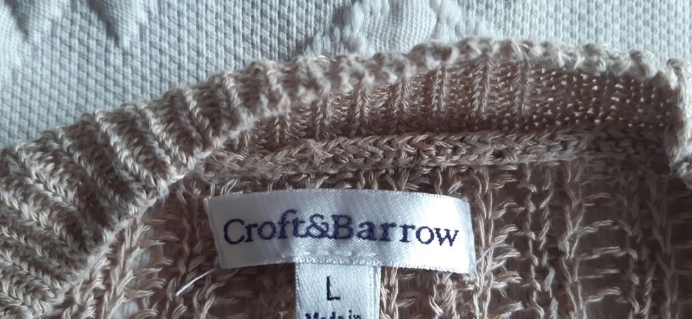 Bolero/casaco malha castanho claro