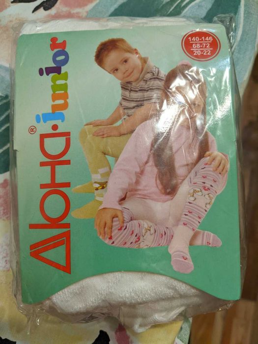 Дитячі білі колготи Дюна
