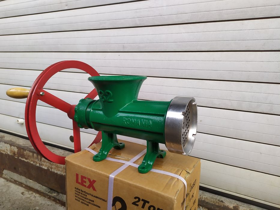 Чугунная мясорубка 32, промышленная, м'ясорубка чугуна, ручная,