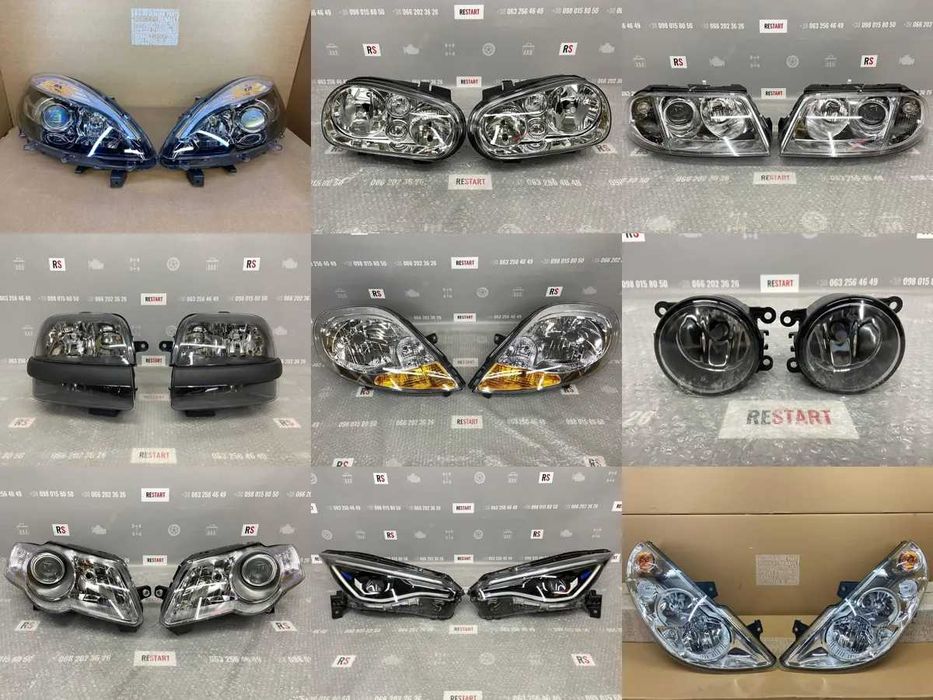 Оптика фари Renault Volkswagen Mercedes VAG Audi Nissan BMW Toyota