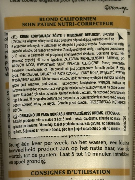 Dessange szampon 500 ml plus odżywka 250 ml do wlosow blond