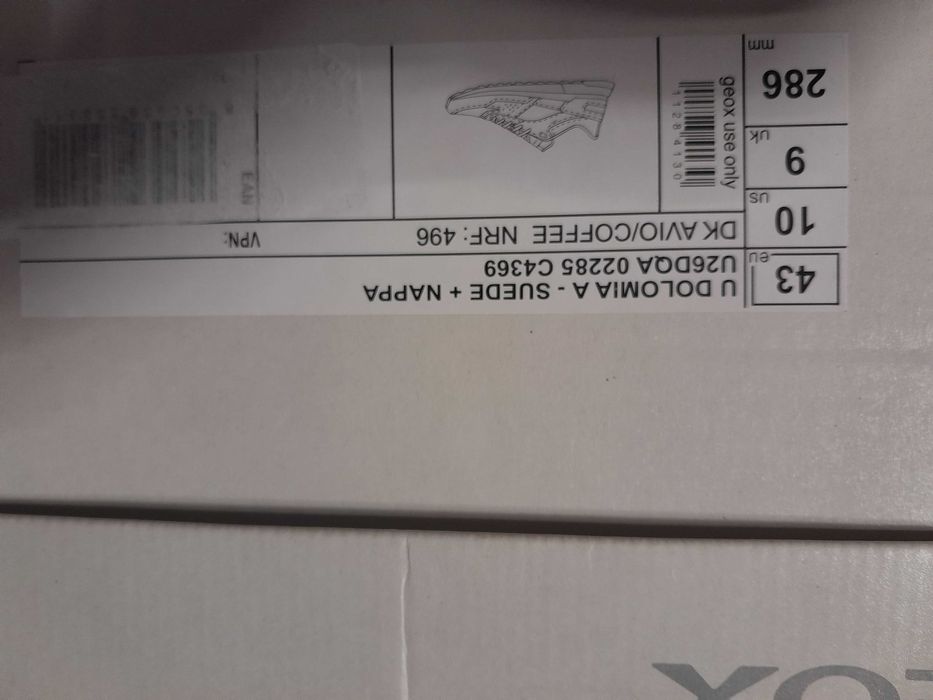 Sneakersy Geox Dolomia 43 Nowe