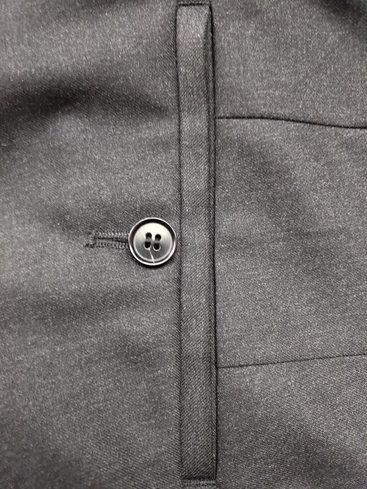 HUGO BOSS PARKER1 spodnie ciemno/szare garniturowe wełna strecz r. 50