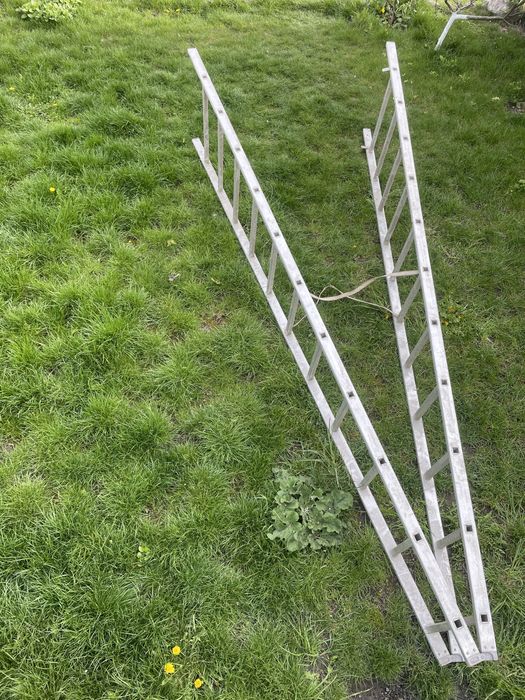 Стремянка драбина сходи двусторонні двустороні алюмінієва