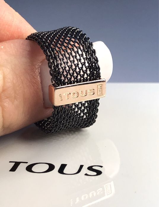 TOUS pierścionek Icon Mesh srebro 925