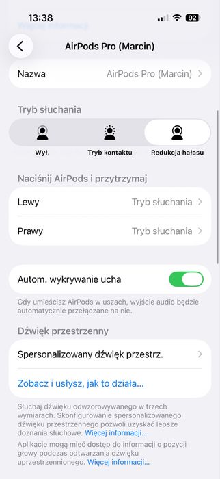 Oryginalne Słuchawki AirPods Pro ANC Etui