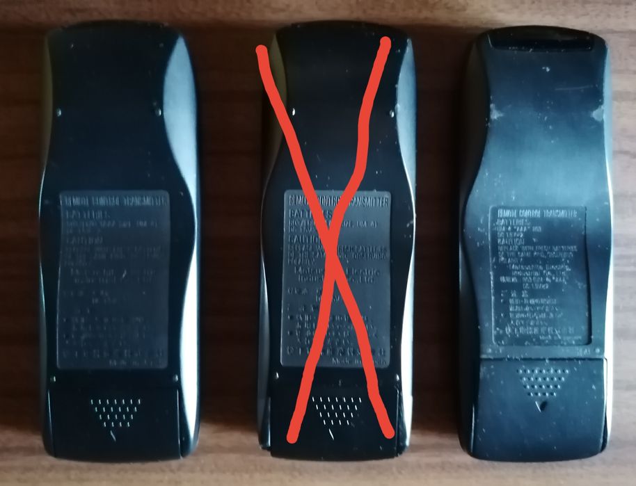 Comandos Technics e Panasonic