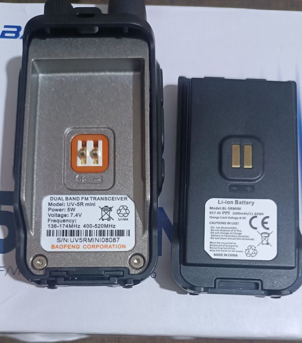 Рація Baofeng UV-5R Mini 5W Multi band