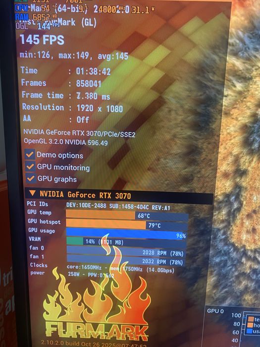 Gigabyte RTX 3070 gaming OC 8GB
