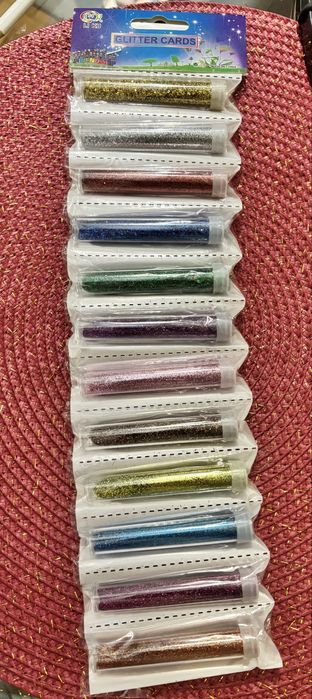 12 frascos Glitter colorido Novo