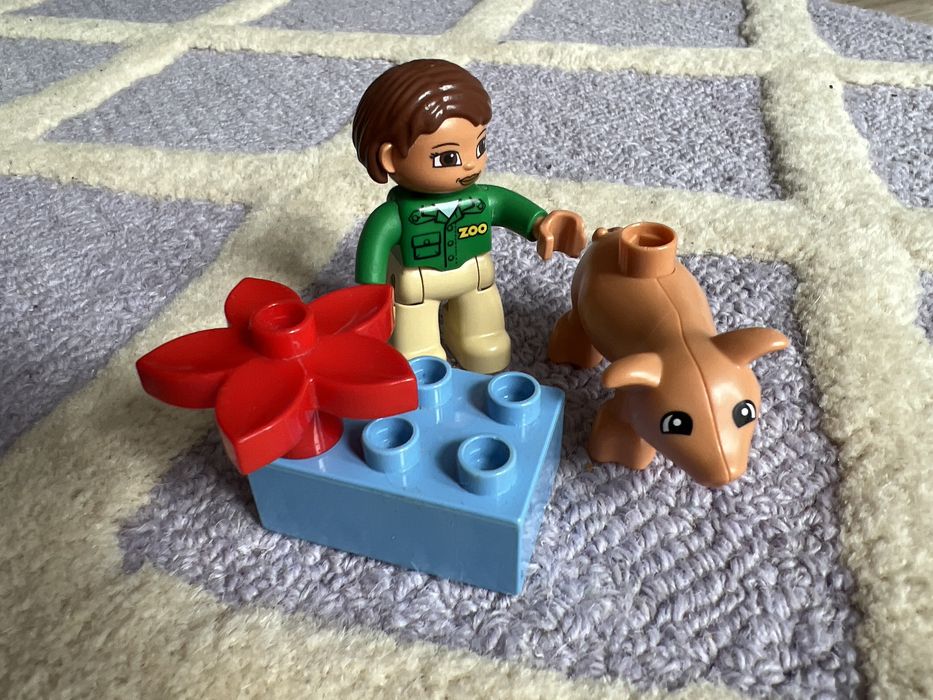 Zestaw Lego DUPLO Pani z ZOO i świnka 4 elementy