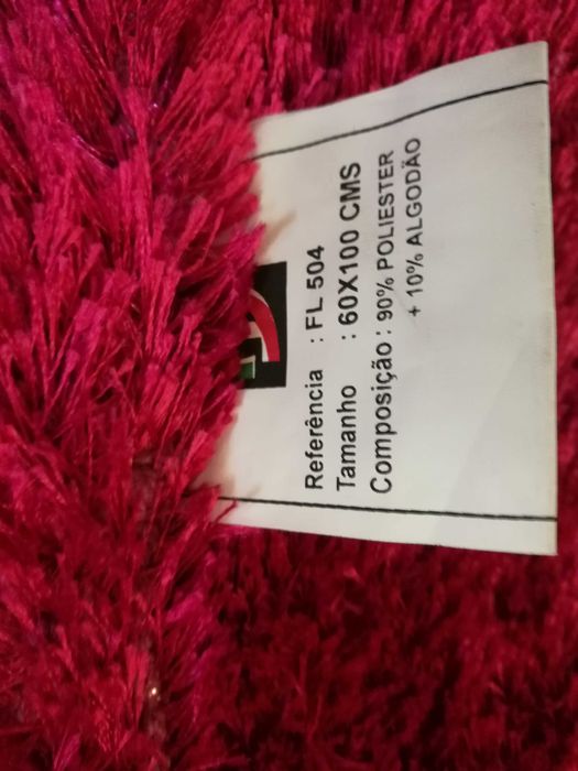Tapetes felpudos rosa choque, como novos