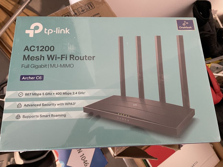 TP-Link Archer C6 AC1200 Wi-Fi Router – NOWY, fabrycznie zapakowany