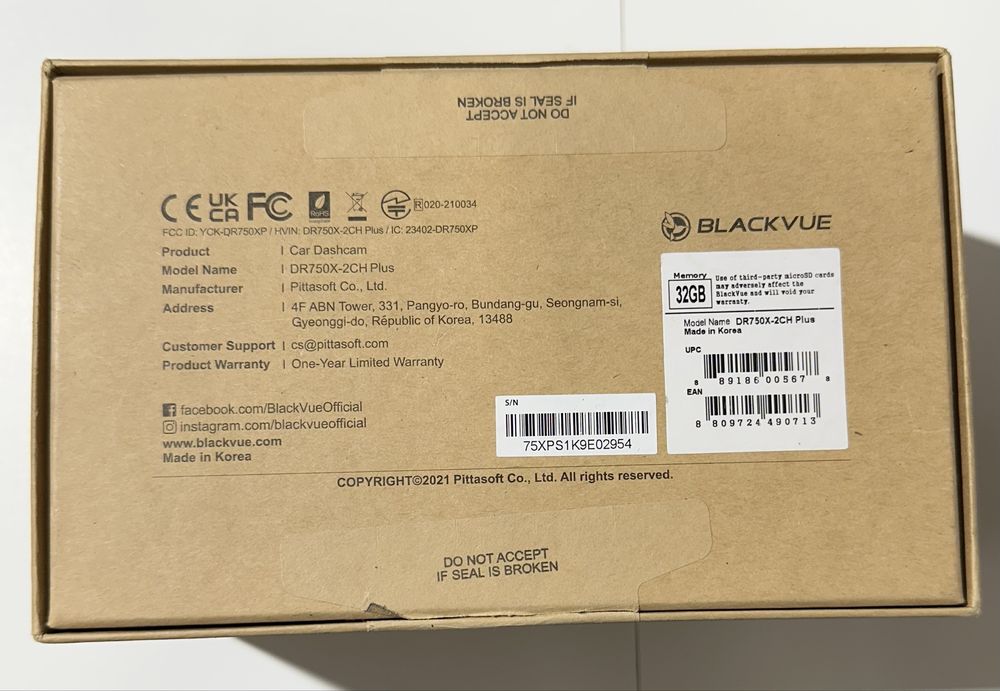 Kamera samochodowa BlackVue DR750X-2CH Plus