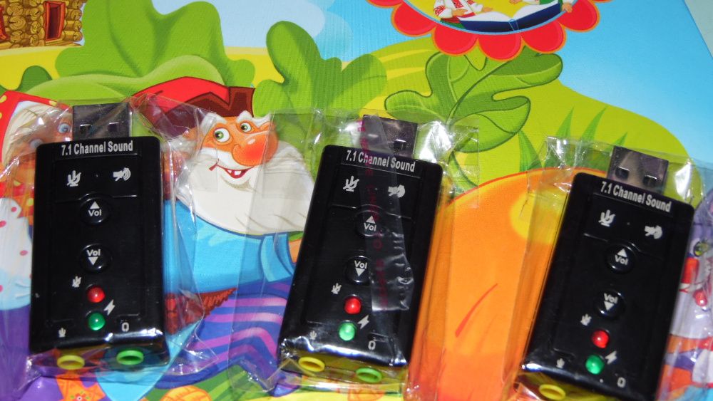 Внешний USB 7.1 Звуковая многоканальная аудио карта