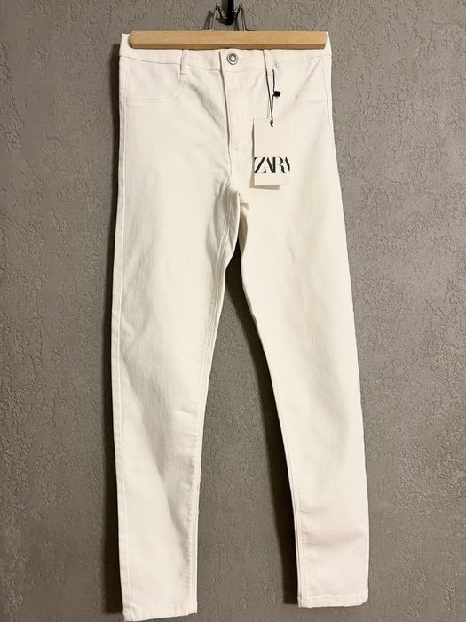 Zara  Nowe białe spodnie jeansowe dla dziewczynki  r 13-14 lat