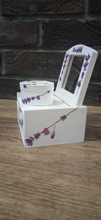 Mini toaletka szkatułka zestaw