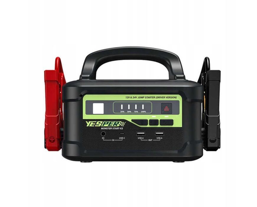 Powerbank Booster rozruchowy 5000A 12V/24V Jump Starter do Ciężarówek