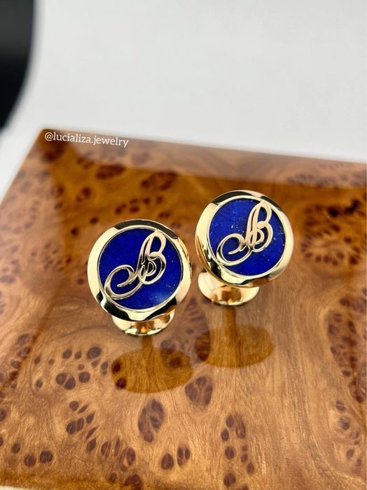 Запонки Breguet Оригинал ref 9903.BA.LS Желтое золото