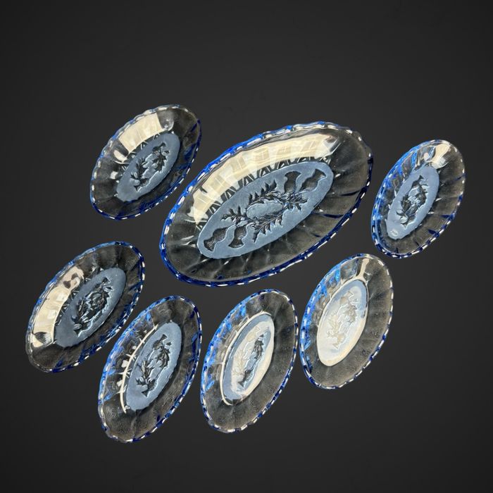 Śledziówki HSG Ząbkowice OSTY niebieskie wzór przedwojenny B5/072015