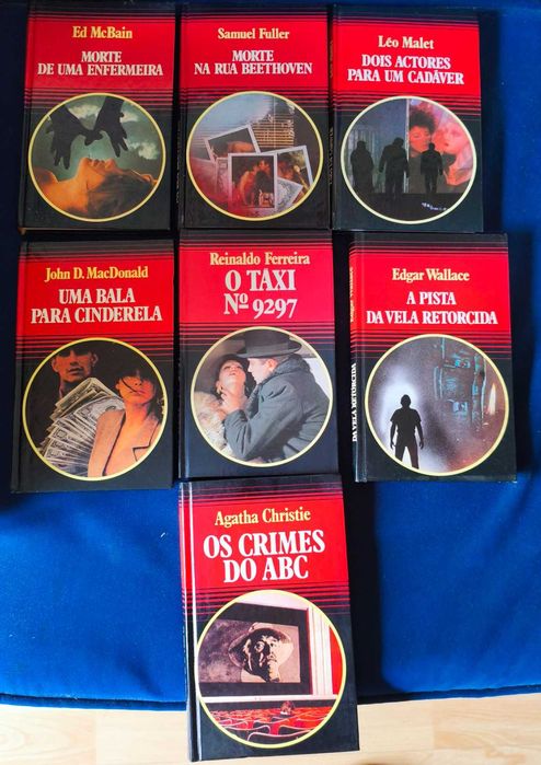 Lote 7 Livros Coleção Clássicos do Policial - Capa Dura (Círculo de Leitores)