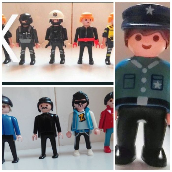 Playmobil bonecos décadas de 70 a 2014.
Décadas de 90 a 2014.
Carro 12