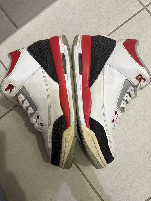 Jordan retro 3 fire red 38