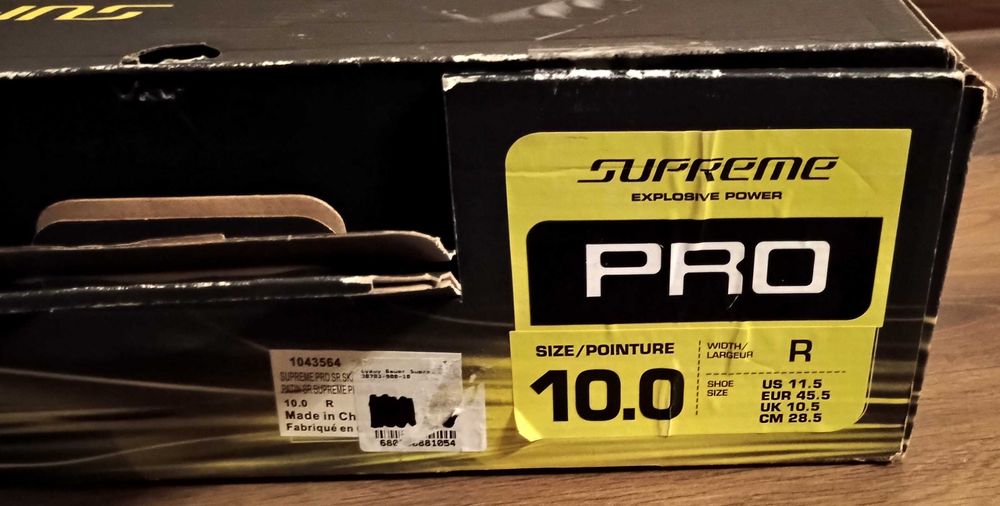 Znakomity stan łyżwy Bauer Supreme Pro r. 45.5 ( 10 )