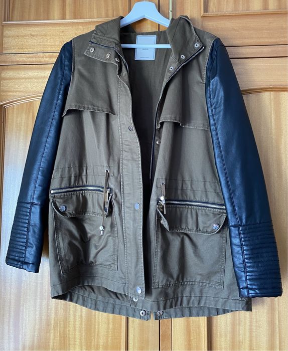 Casaco verde e preto versátil (40)