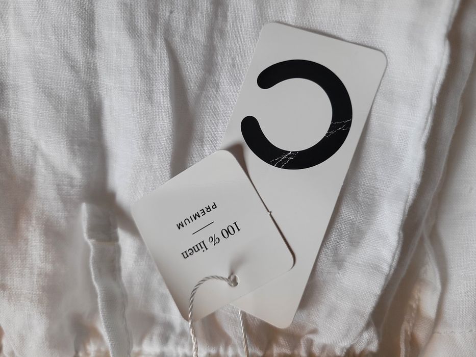 Spodenki lniane krótkie nowe 100proc len