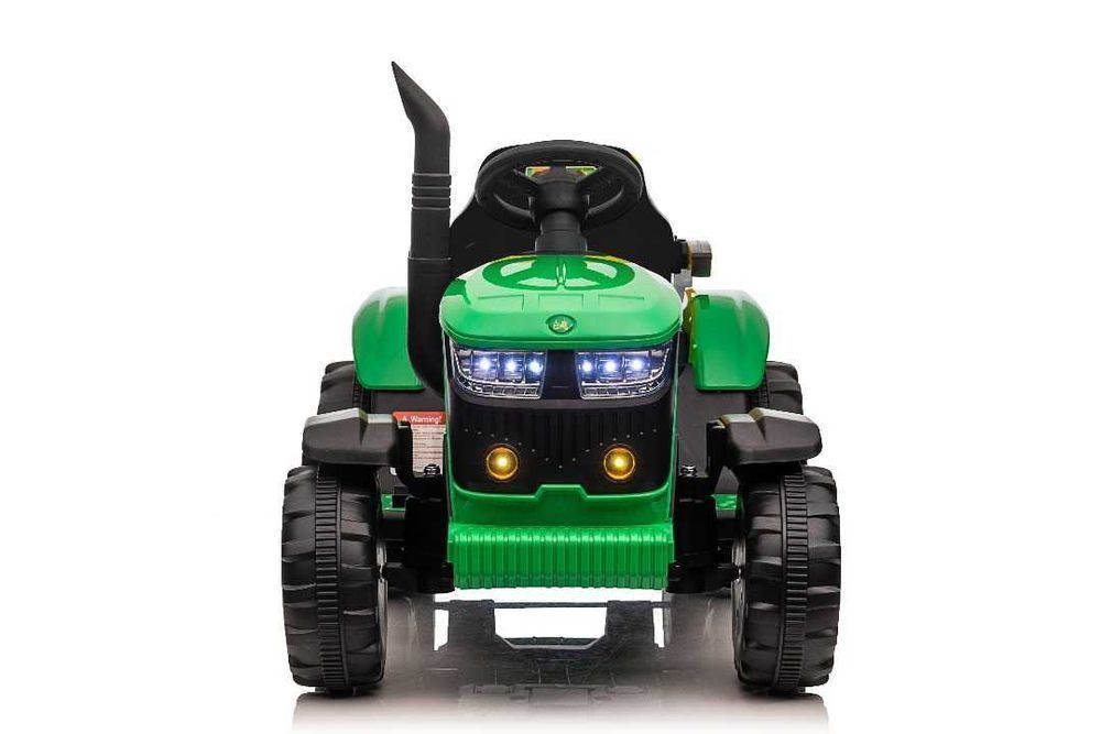 JOHN DEERE Traktor na akumulator z przyczepką LED | DUŻY | Pilot | HIT