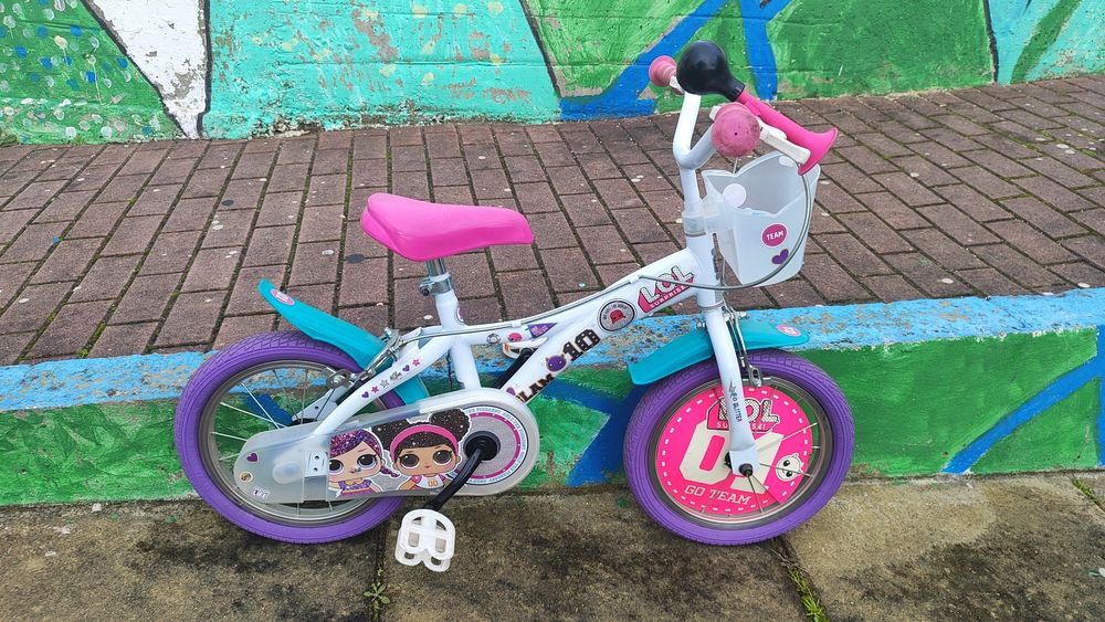 Bicicleta Menina LOL Branca