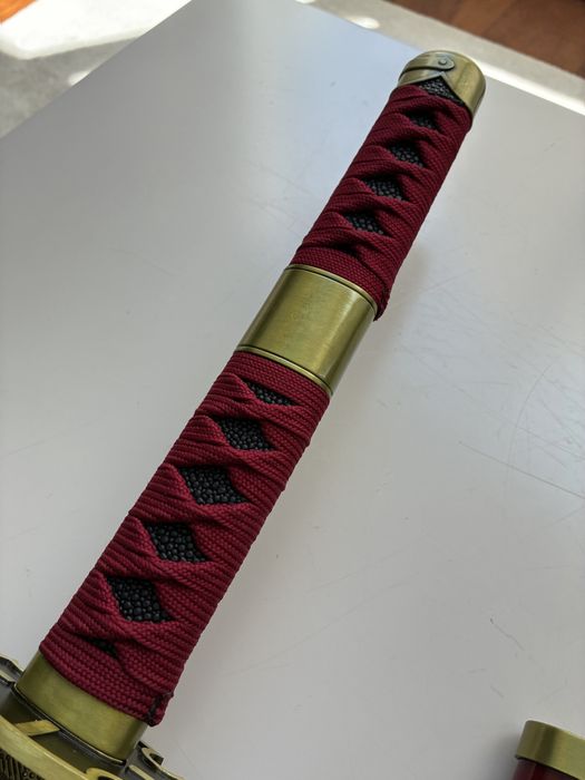 Katana Roronoa Zoro Vermelha, one piece anime