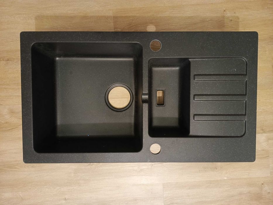 Zlewozmywak 1,5 komory z ociekaczem syfon automatyczny