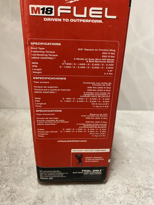 Milwaukee 2854-20 M18FUEL безщітковий гайковерт USA