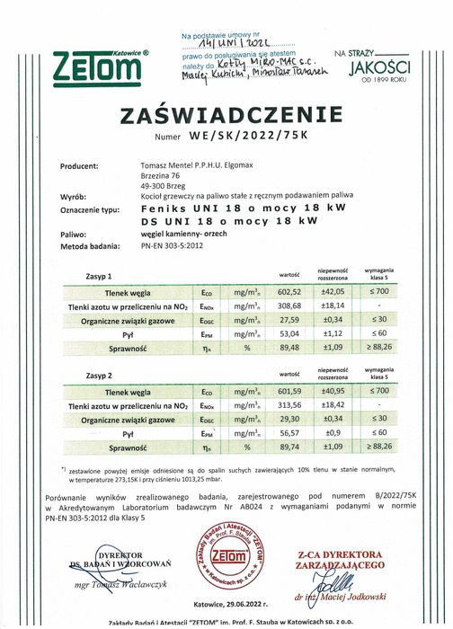 18kw kocioł piec na węgiel drewno 5 klasa
