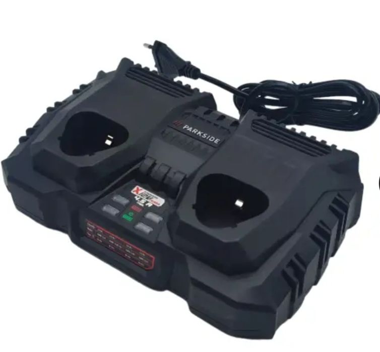 10 Baterias Parkside 12V 4ah + 1 Carregador Duplo Parkside  para 12V