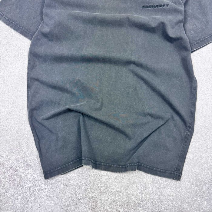 Стильна чоловіча графітова футболка carhartt s/s ashland script t-shir