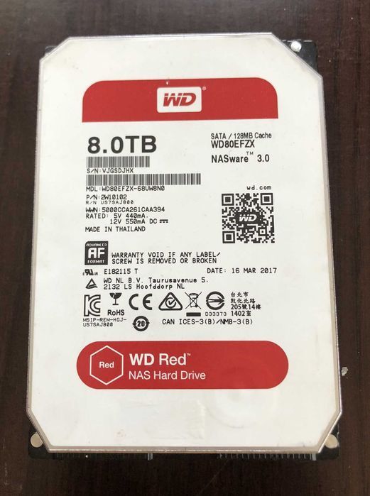 WD RED 8Tb - NAS Hard Drive