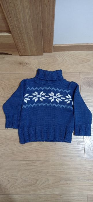 Sweter, sweterek, ciepły golf rozmiar 86-98