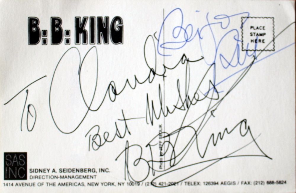 Raro! Autógrafos de BB KING & RUI VELOSO