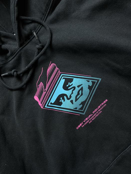 Obey Visual Industries Oversize Bluza z kapturem Hoodie Rap Skate