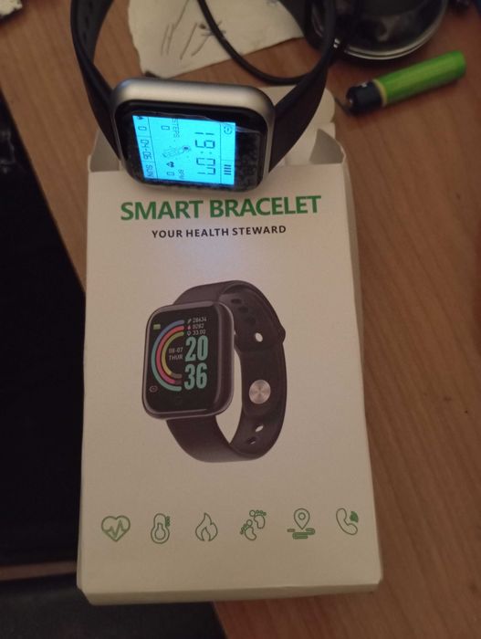 Relógio inteligente novo multifuncional smartwatch y68, d20.