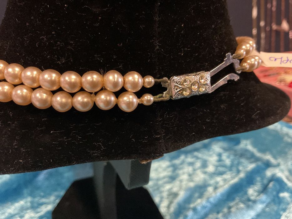 Colar duplo pérolas vintage pérolas media’s .