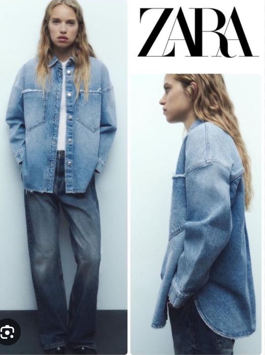 Джинсова рубашка Zara