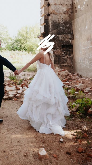 Sukienka Ślubna jasny róż rozm. S/M 800 zł