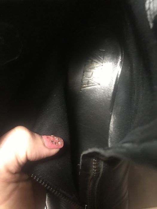 Кожаные ботинки zara