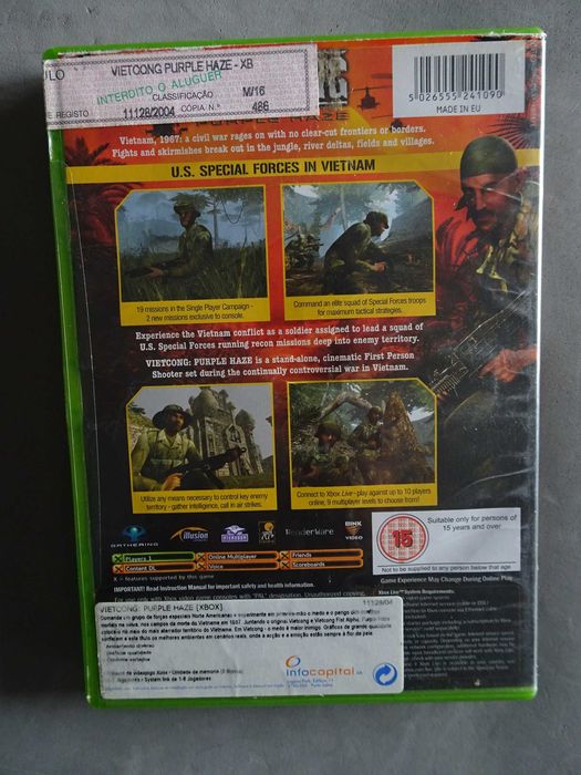 Jogo XBOX X-BOX - Vietcong - Purple Haze